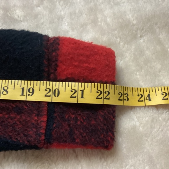 VINTAGE MELTON OUTERWEAR RED PLAID WOOL JACKET - Picture 7 of 11